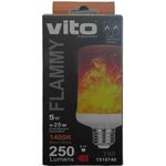 Lampadina LED effetto fiamma E275W 1400K luce calda Vito 6970233838678 1519740 EL283