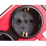 Multipresa schuko 2 posti 2P+T IP44 rossa Vito 8698553613413 8006660 EL414