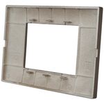 Placca in tecnopolimero 3 posti color rame compatibile Vimar Plana 6970597464117  6003-14 EL700