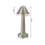 Lampada da tavolo dimmerabile color argento 1208_S 5907451356890 K298