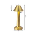 ​Lampada da tavolo dimmerabile color oro 1208_Z 5907451356883 K496
