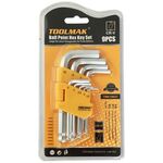 Set 9 chiavi esagonali con punta sferica 1.5-10mm TMK19031 W1405 6901020190310