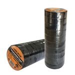 Nastro isolante nero 18mm 20m - Confezione da 10 pezzi 6901180190908 TMK19090 W2010