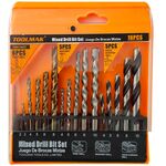 Set punte per trapano 16 pezzi - legno/metallo/muratura TMK19937 6901080199377 W2020