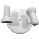 Lampada applique da parete 2xE14 bianca 8697451409616 VT 918 EL043