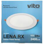 Pannello LED rotondo 24W 2400lm 6000k luce fredda Vito 6970233836131 2024020 EL112
