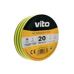 Nastro isolante 19mm 20m giallo-verde 6972538046390 7500150 EL133
