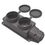 Presa schuko 2 posti con messa a terra IP44 Vito 8698553613406 8006650 EL1467