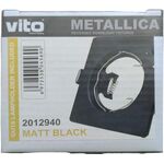 Supporto quadrato per faretto da incasso 80x80 nero 6972538045690 2012940 EL2071