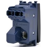 Pulsante unipolare nero con spia compatibile Vimar Arké 0793541339851 905N EL214