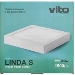 Pannello LED da parete quadrato 210x210 20W 1900Lm luce naturale 6970233835943 2023830 EL233