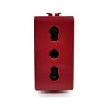 Presa bivalente 10-16A per segnalazione linea dedicata/emergenza rossa compatibile Matix 6970597469068 518R/Mtx Bticino Matix EL2344Presa bivalente 10-16A per segnalazione linea dedicata/emergenza rossa compatibile Matix 6970597469068 518R/Mtx Bticino Matix EL2344