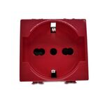 Presa schuko per segnalzione linea dedicata/emergenza rosso compatibile Matix 6970597469051 514R/Mtx Bticino Matix EL2346