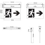 Lampada LED uscita d'emergenza 2W 6500k luce fredda 6970233838029 5020150 EL2427