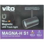 Faretto LED magnetico per illuminazione da binario 12W  984Lm 4000K luce naturale 6970233838586 2102131 EL2512