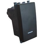 Deviatore nero con spia compatibile Vimar Arké 0793541340017 963N EL262