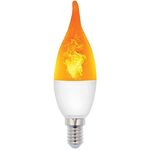 Lampadina LED effetto fiamma E14 3W luce calda 1400K Vito 6970233838685 1519730 EL287