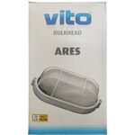 Plafoniera LED E27 da esterno IP54 in alluminio nero 8697451406462 3400110 EL4998