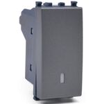 Pulsante unipolare grigio compatibile Vimar Arké 0793541339844 905G EL305