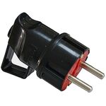 Spina schuko nera con impugnatura Vito 8698553610953 8006430 EL3240