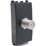 Presa TV SAT femmina diretta nera compatibile Vimar Arké 0793541340451 925N EL379