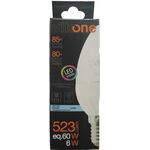 Lampadina LED a candela E14 6W 523lm 6400k luce fredda 8699187540175 1512500 EL781