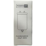 Condensatore 25uF 450V con terminale M8 8053323554295 W1-11025N Q757