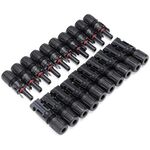 Connettore maschio/femmina MC4 30A 1000V 2.5/4/6mm per pannello fotovoltaico 20 pezzi WB1602