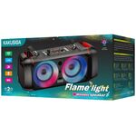 Cassa acustica ricaricabile 2x4" 10W luci LED Bluetooth/FM/USB KSC-689