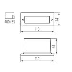 Lampada LED da incasso TAXI SMD 4000k 0.6W 10lm Kanlux 5905339264633 26463 KA1112