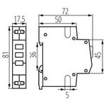 Indicatore di tensione per guida din KLI-3Y Kanlux 5905339328953 32895  KA1063