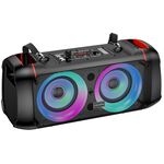 Cassa acustica ricaricabile 2x4" 10W luci LED Bluetooth/FM/USB KSC-689 Cassa acustica ricaricabile 2x4" 10W luci LED Bluetooth/FM/USB KSC-689