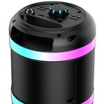 Cassa acustica ricaricabile 3x4" 20W luci LED Bluetooth/FM/USB con microfono KK-4301