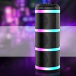 Cassa acustica ricaricabile 3x4" 20W luci LED Bluetooth/FM/USB con microfono KK-4301