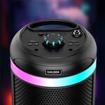 Cassa acustica ricaricabile 3x4" 20W luci LED Bluetooth/FM/USB con microfono KK-4301