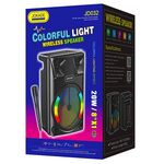 Cassa acustica ricaricabile luci LED wireless 8" 20W USB/FM JD032