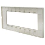 Placca in tecnopolimero 7 posti color sabbia compatibile Vimar Plana 6970597464513 6007-11 EL003