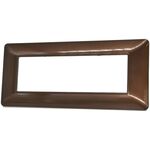 Placca 7 posti in tecnopolimero color bronzo compatibile Matix 6970311027499 M8007-09 EL1034