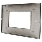 Placca 3 posti nera tecnopolimero compatibile Matix 6970311027130 8003-02 3P Nera Simil-Mtx Bticino Matix EL1182