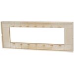 Placca in tecnopolimero 7 posti color arancione compatibile Vimar Plana 6970597464568 6007-16 EL1296