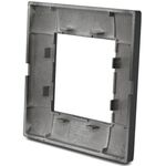 Placca in tecnopolimero 2 posti color nero compatibile Vimar Plana 6970597463028 6002-2 EL1334