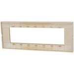 Placca in tecnopolimero 7 posti color rosso corallo compatibile Vimar Plana 6970597464551 6007-15 EL1461