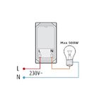 Interruttore dimmer 500W 250V bianco compatibile Living International 6970597467774 806B/Int-Lgt  Bticino Living International  EL1522