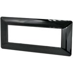 Placca 7 posti nero lucido compatibile Matix 6970311027543 8007-02 7P EL1592