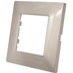 Placca in tecnopolimero 2 posti color champagne compatibile Vimar Plana 6970597463141 6002-13 EL1903