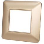 Placca in tecnopolimero 2P oro compatibile Matix 6970311026959 5002-08 2P Oro Mtx EL2079