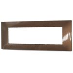 Placca in tecnopolimero 7 posti color rame compatibile Vimar Plana  6970597464544 6007-14 EL2329