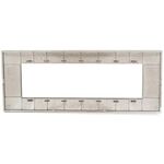 Placca in tecnopolimero 7 posti color rame compatibile Vimar Plana  6970597464544 6007-14 EL2329