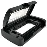 Placca idrobox IP55 4P nera compatibile Vimar Plana S6004N 6970597465251 EL2443