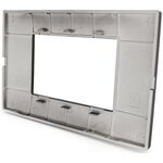 Placca in tecnopolimero 3 posti color bronzo compatibile Vimar Plana 6970597464131 6003-7 EL271